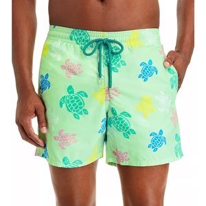 VILEBREQUIN Moorea Turtle Print Swim Trunks
